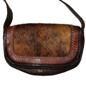 American West Cowhide Purse Pre Owned Condition
